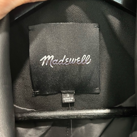 Madewell Womens $228 Shrunken Utility Jacket in Black Size 2 NT119 cropped NEW - Picture 13 of 16